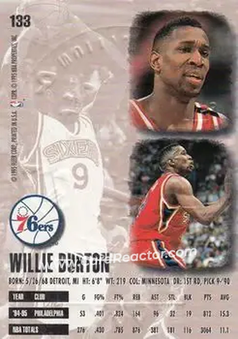 Back of Willie Burton