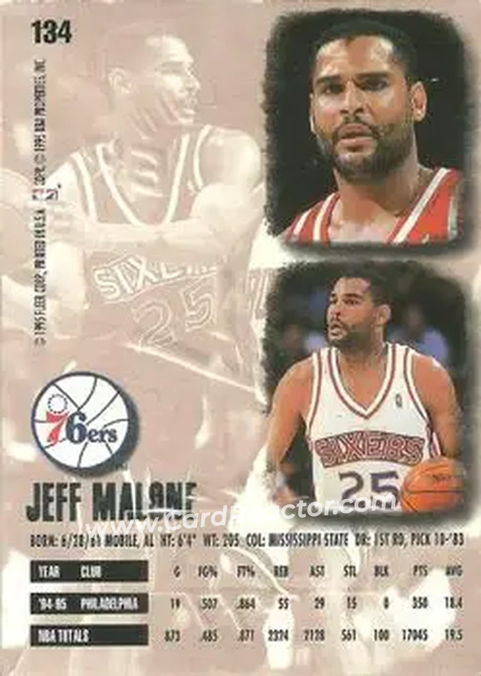 Back of Jeff Malone