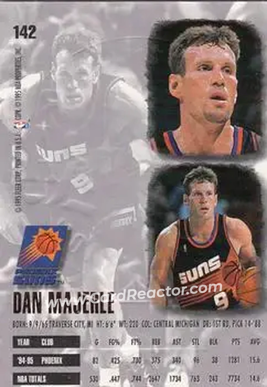 Back of Dan Majerle