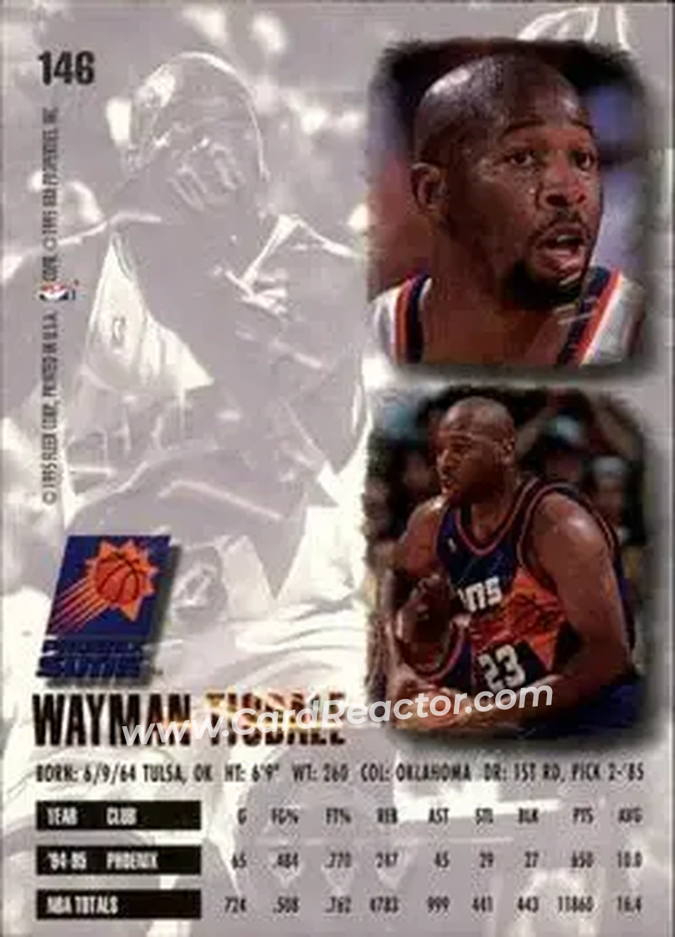 Back of Wayman Tisdale