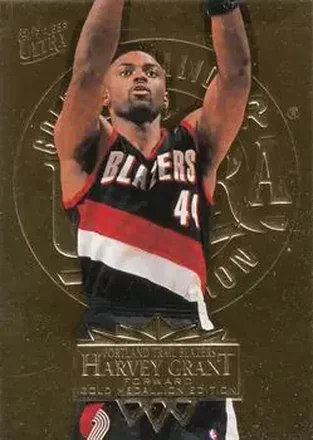 1995-96 Ultra #148 Gold Medallion Harvey Grant