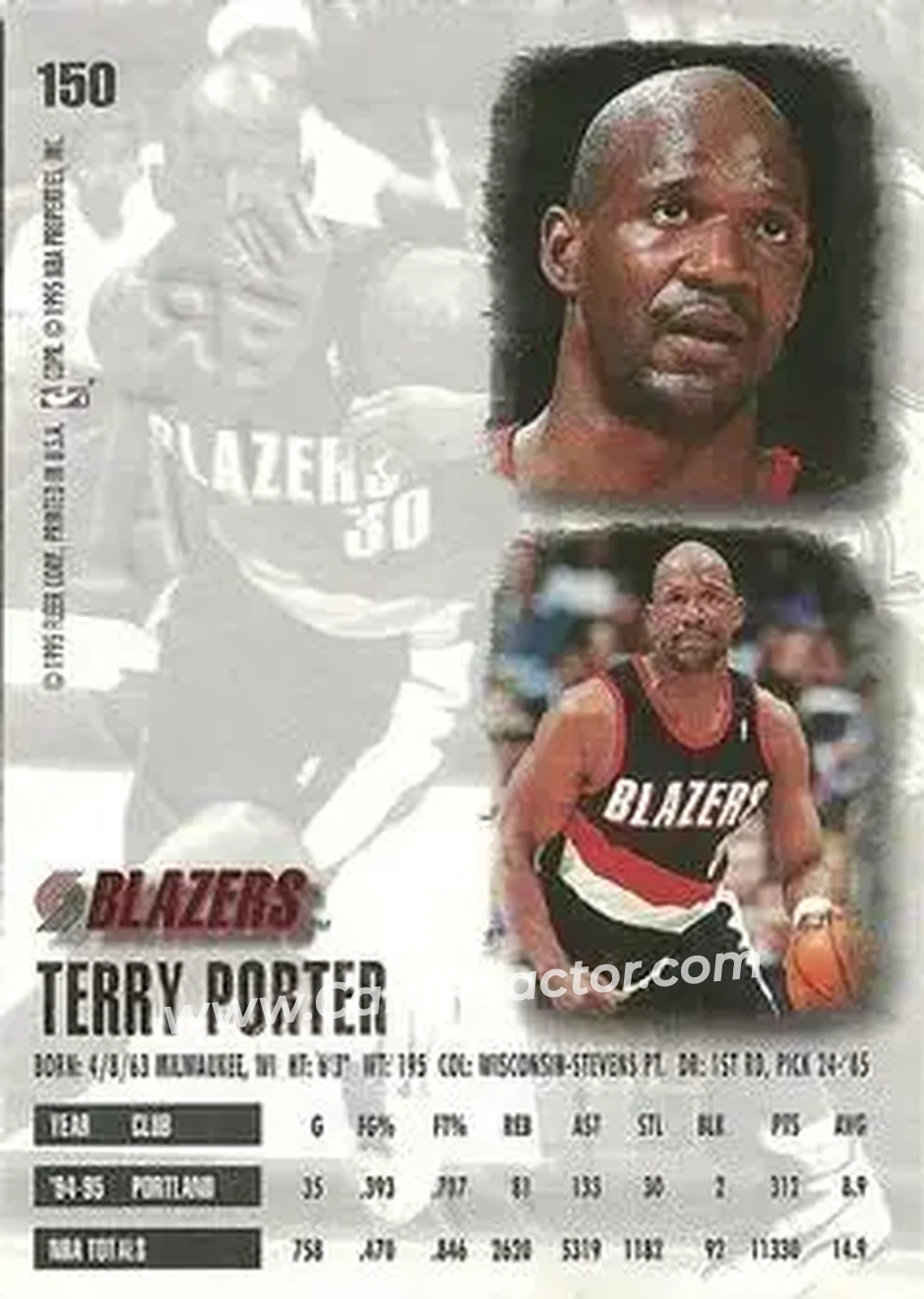 Back of Terry Porter