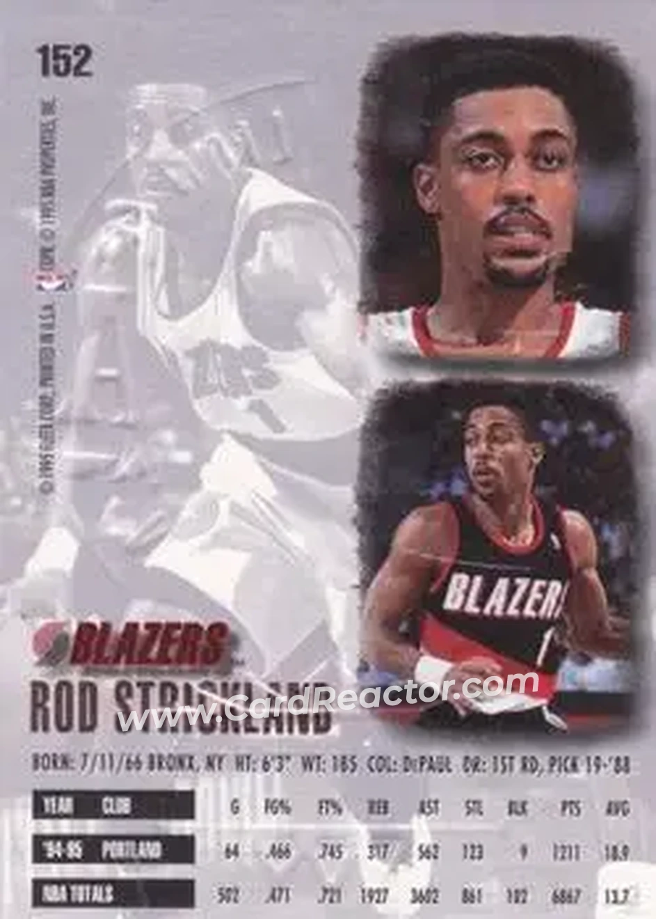 Back of Rod Strickland