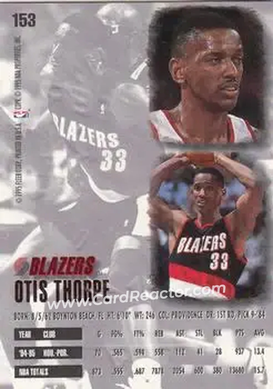 Back of Otis Thorpe