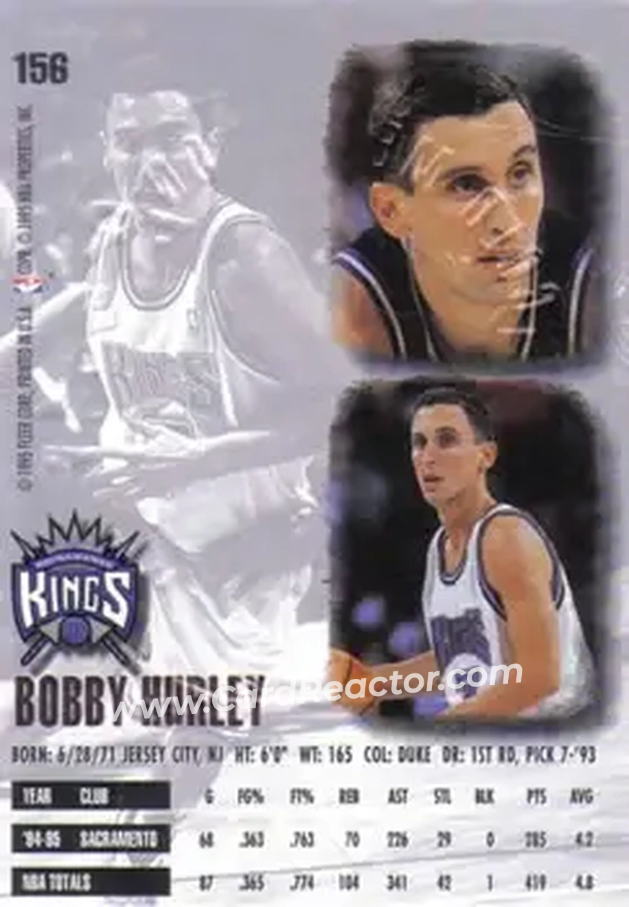 Back of Bobby Hurley