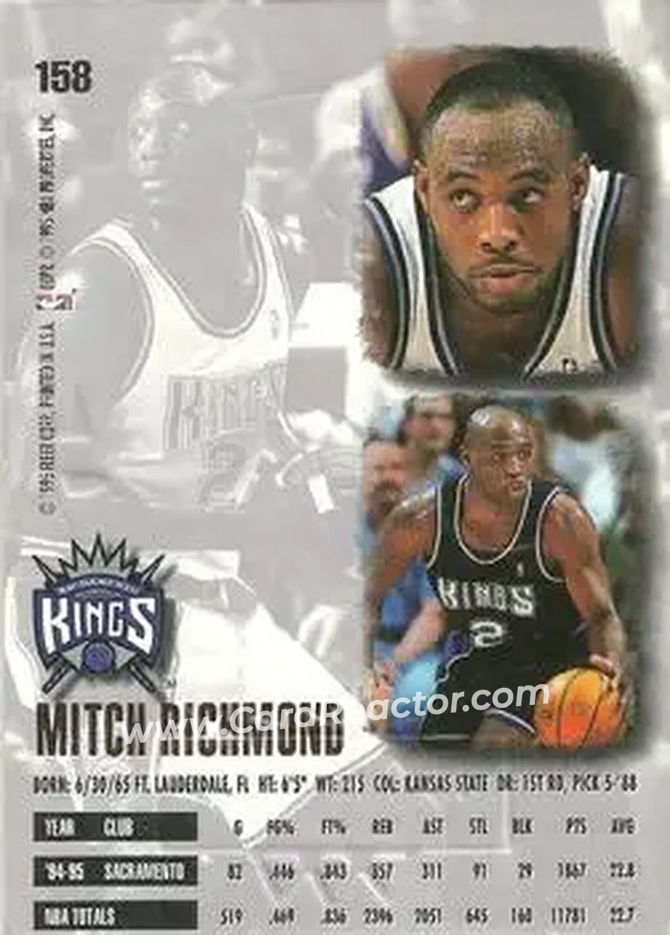 Back of Mitch Richmond