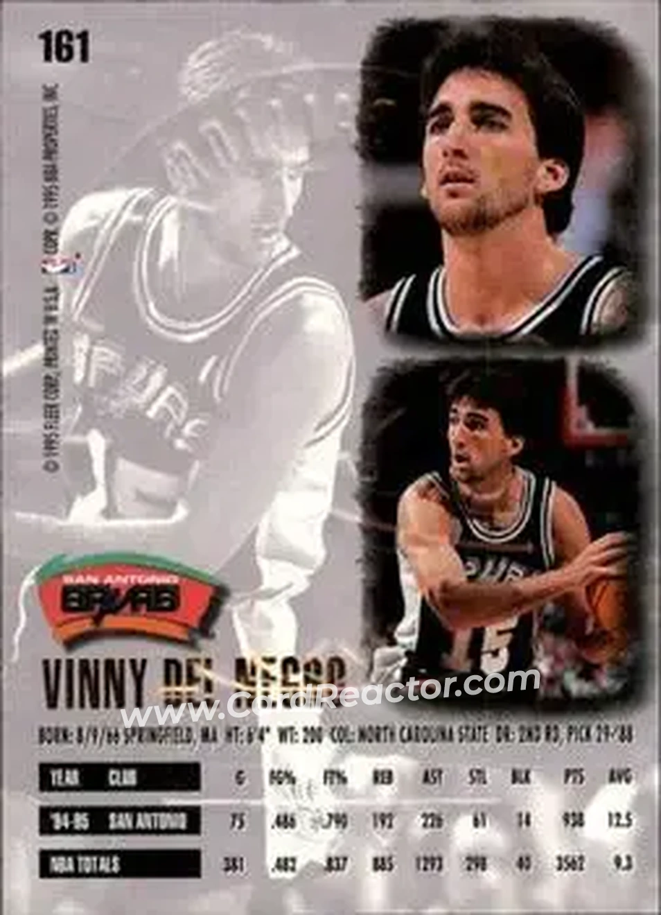 Back of Vinny Del Negro