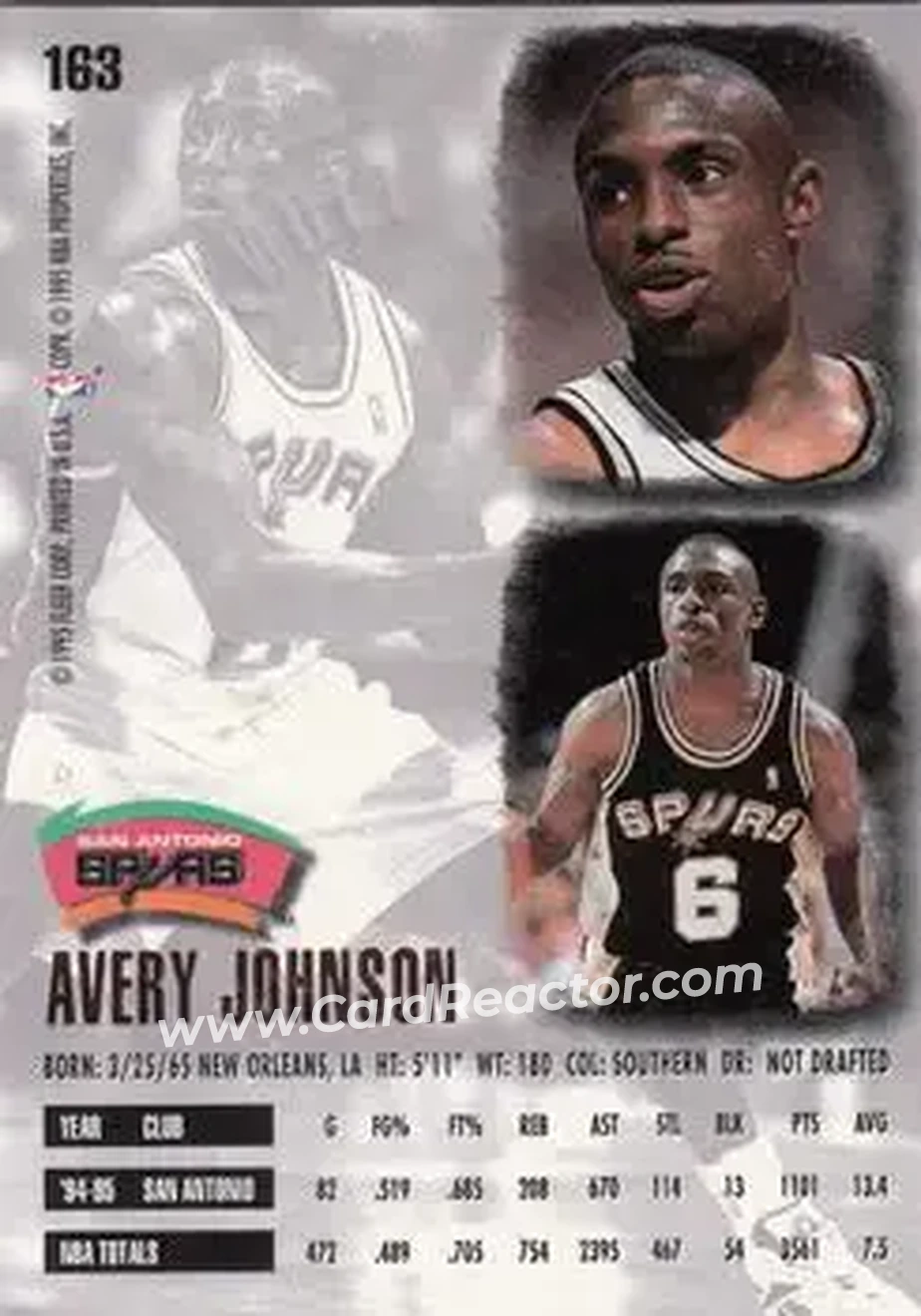 Back of Avery Johnson