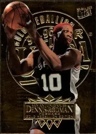 1995-96 Ultra #168 Gold Medallion Dennis Rodman