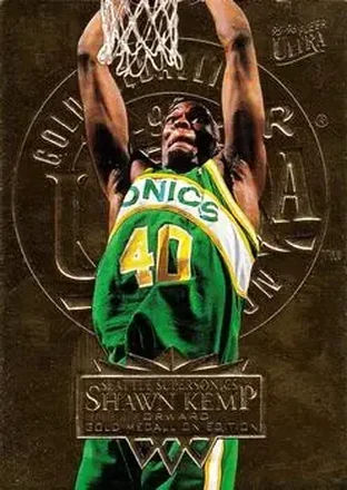 1995-96 Ultra #171 Gold Medallion Shawn Kemp