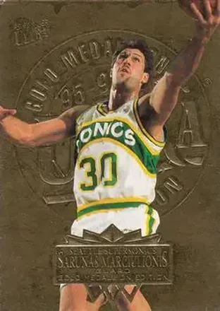 1995-96 Ultra #172 Gold Medallion Šarūnas Marčiulionis