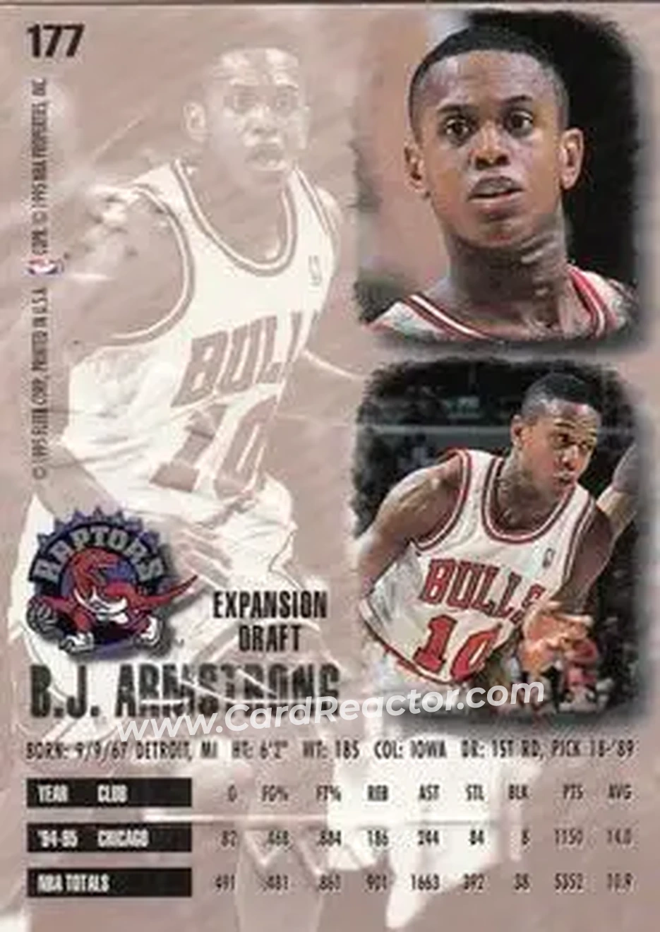 Back of B.J. Armstrong