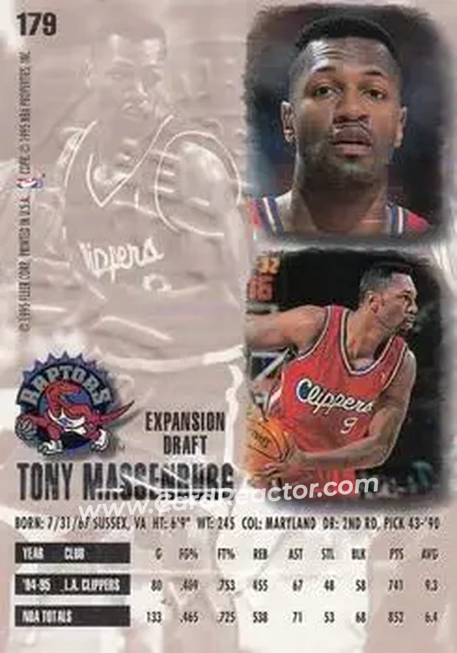 Back of Tony Massenburg