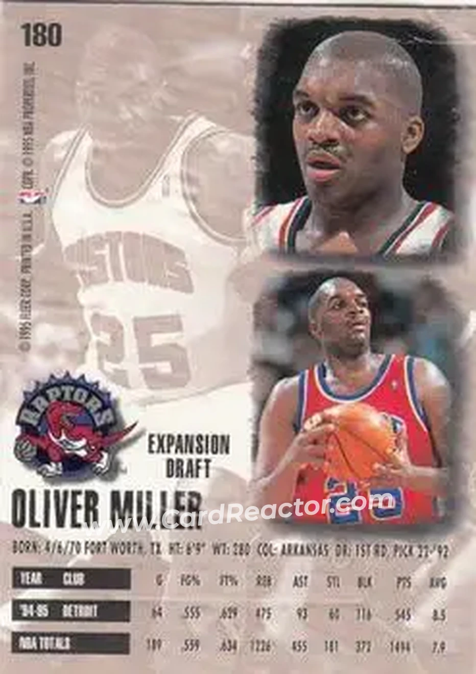 Back of Oliver Miller