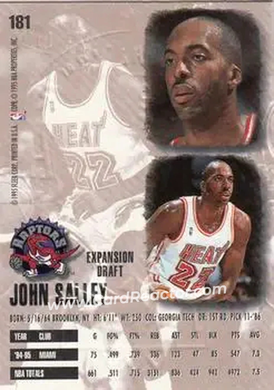 Back of John Salley