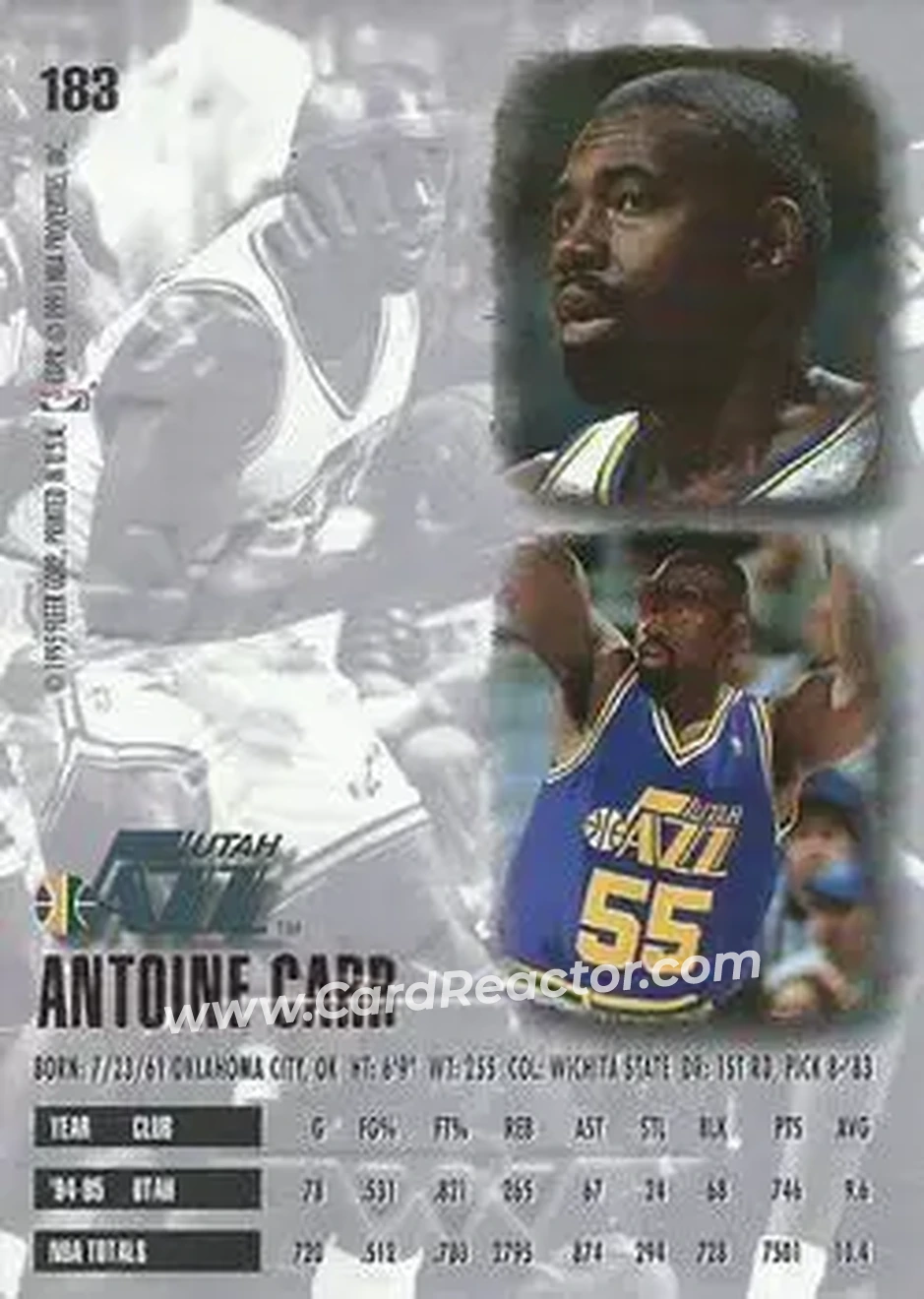 Back of Antoine Carr