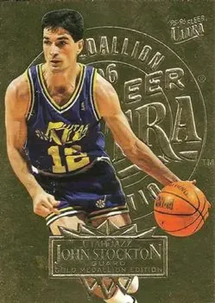 1995-96 Ultra #187 Gold Medallion John Stockton