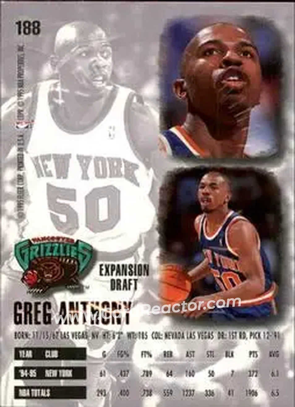 Back of Greg Anthony