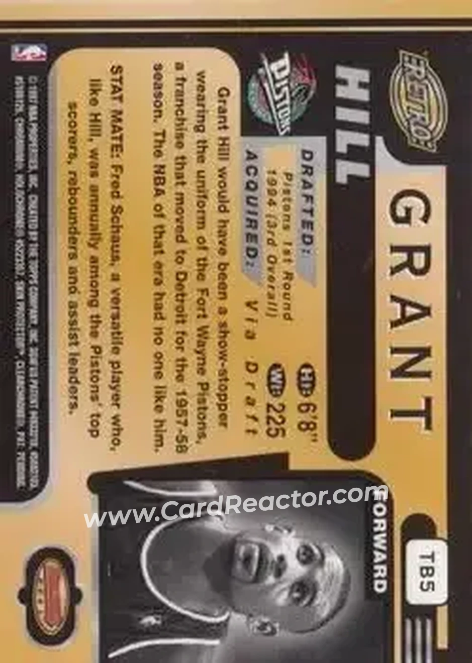 Back of Grant Hill