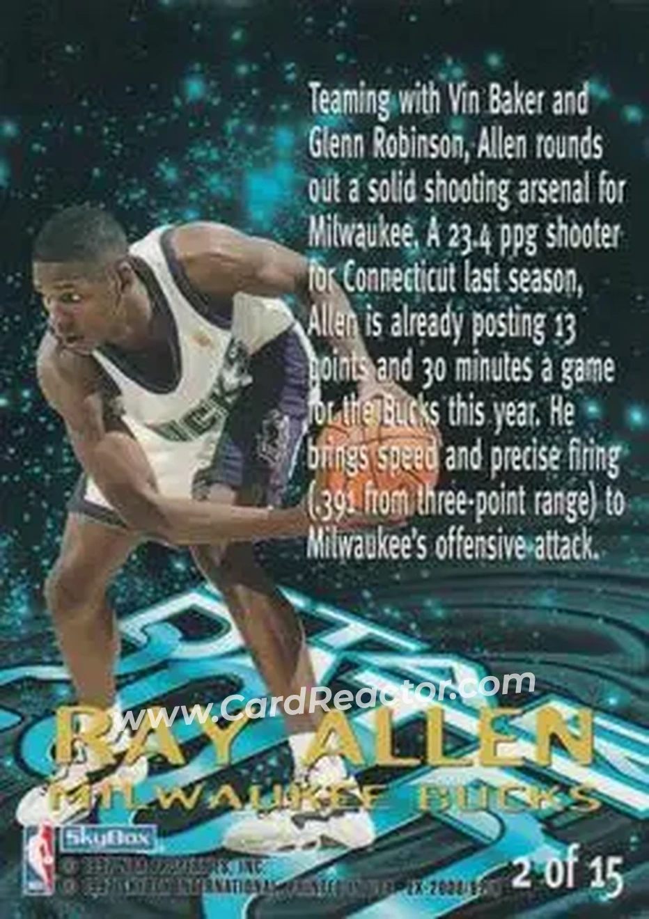 Back of Ray Allen