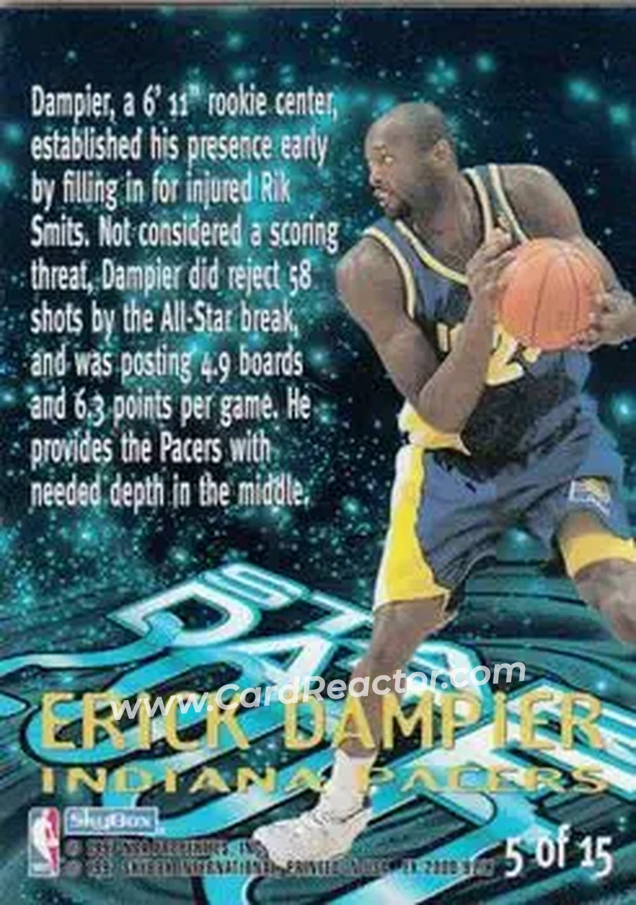 Back of Erick Dampier