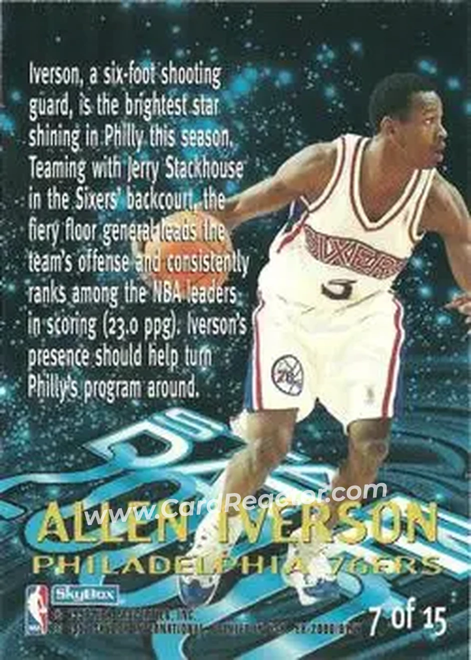 Back of Allen Iverson