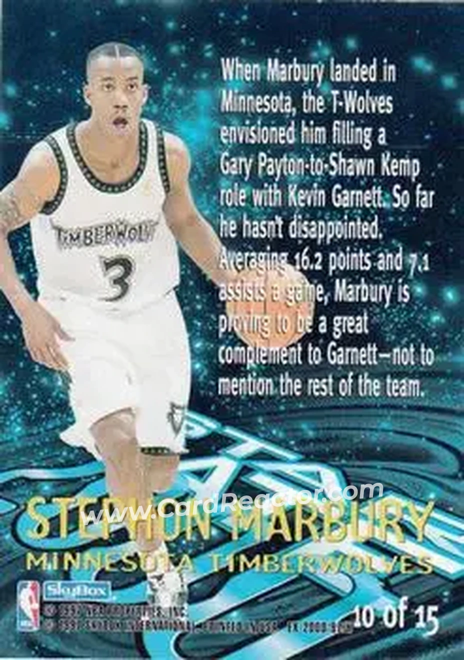 Back of Stephon Marbury