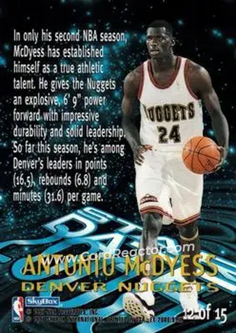 Back of Antonio McDyess