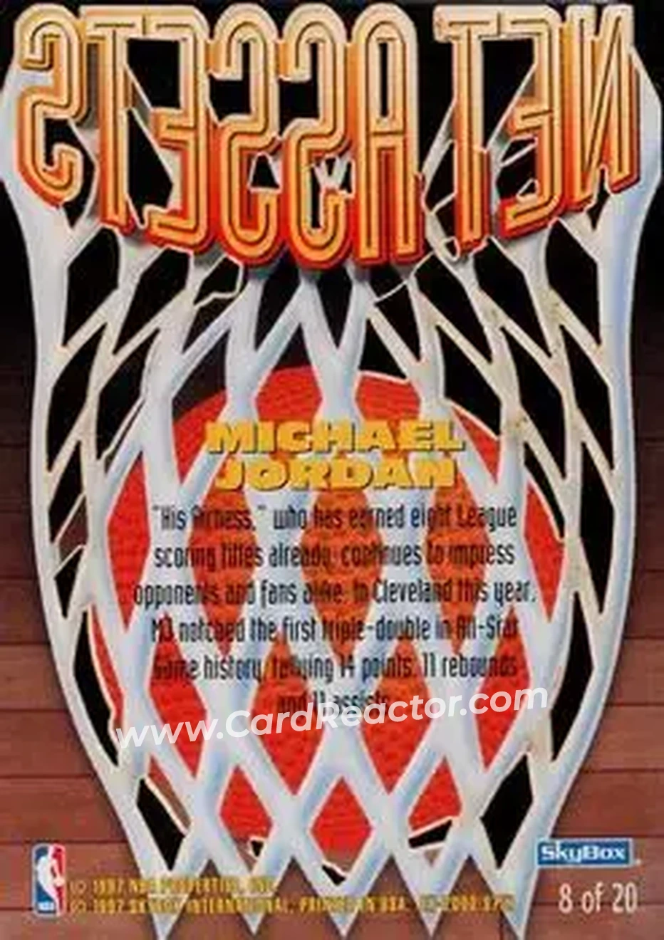 Back of Michael Jordan