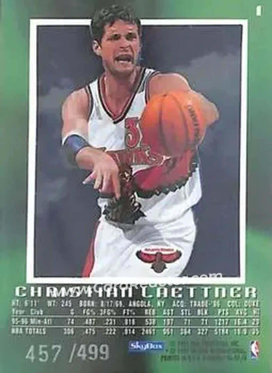 Back of Christian Laettner