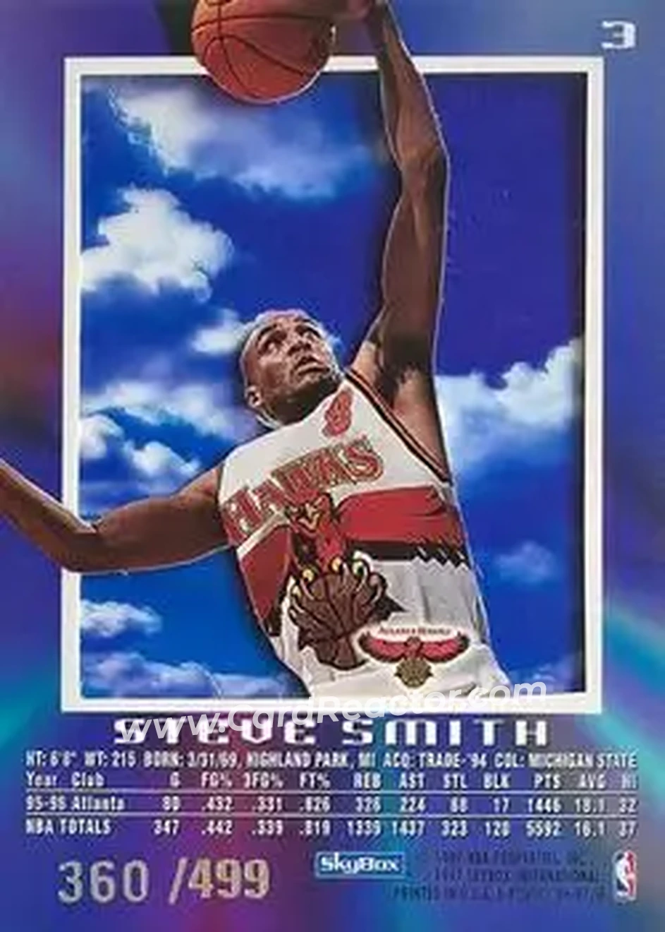 Back of Steve Smith