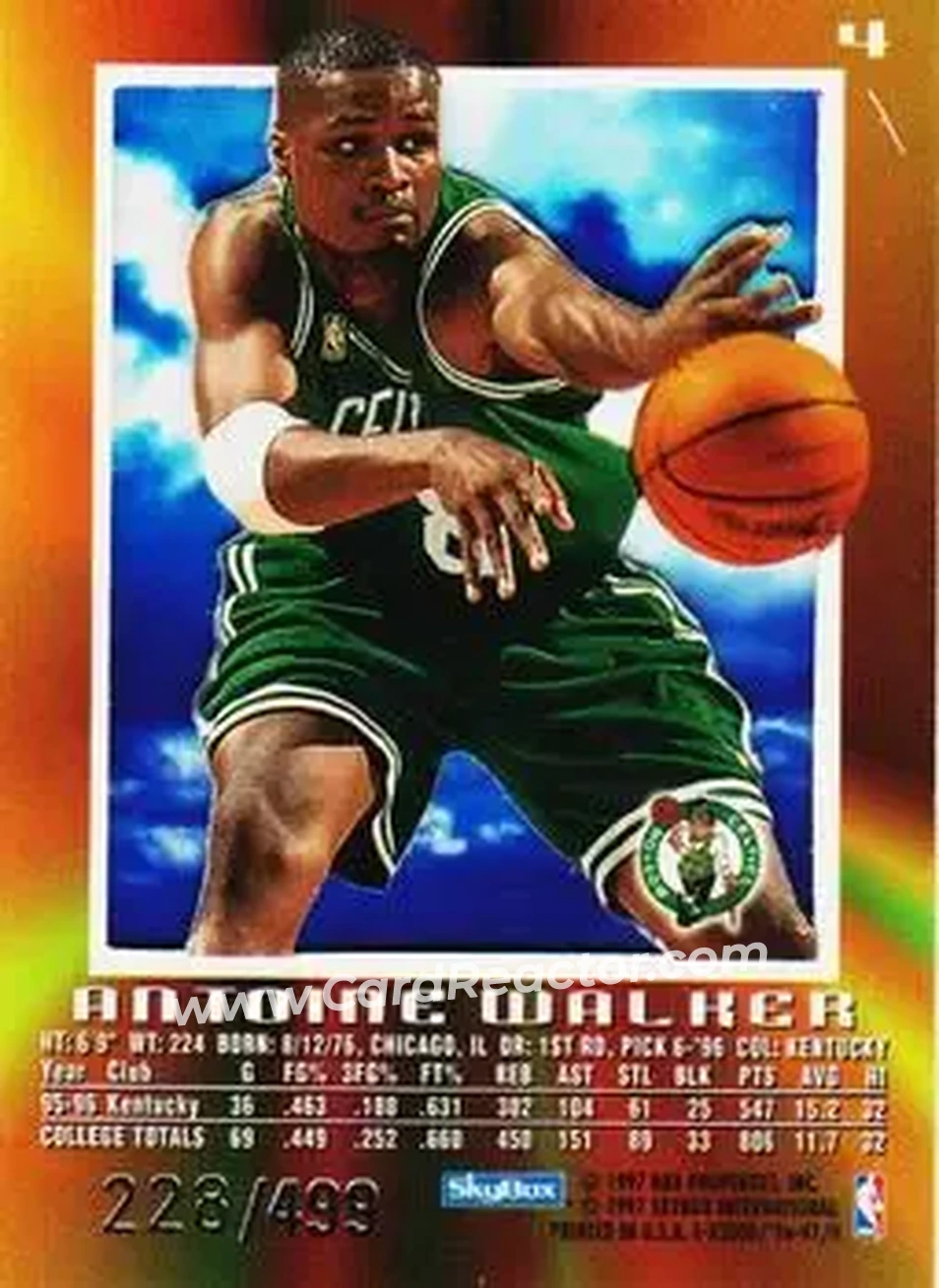 Back of Antoine Walker