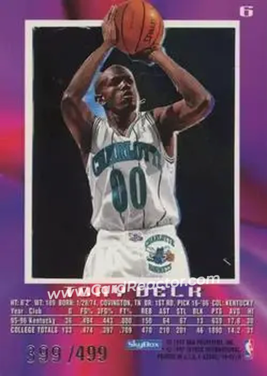 Back of Tony Delk