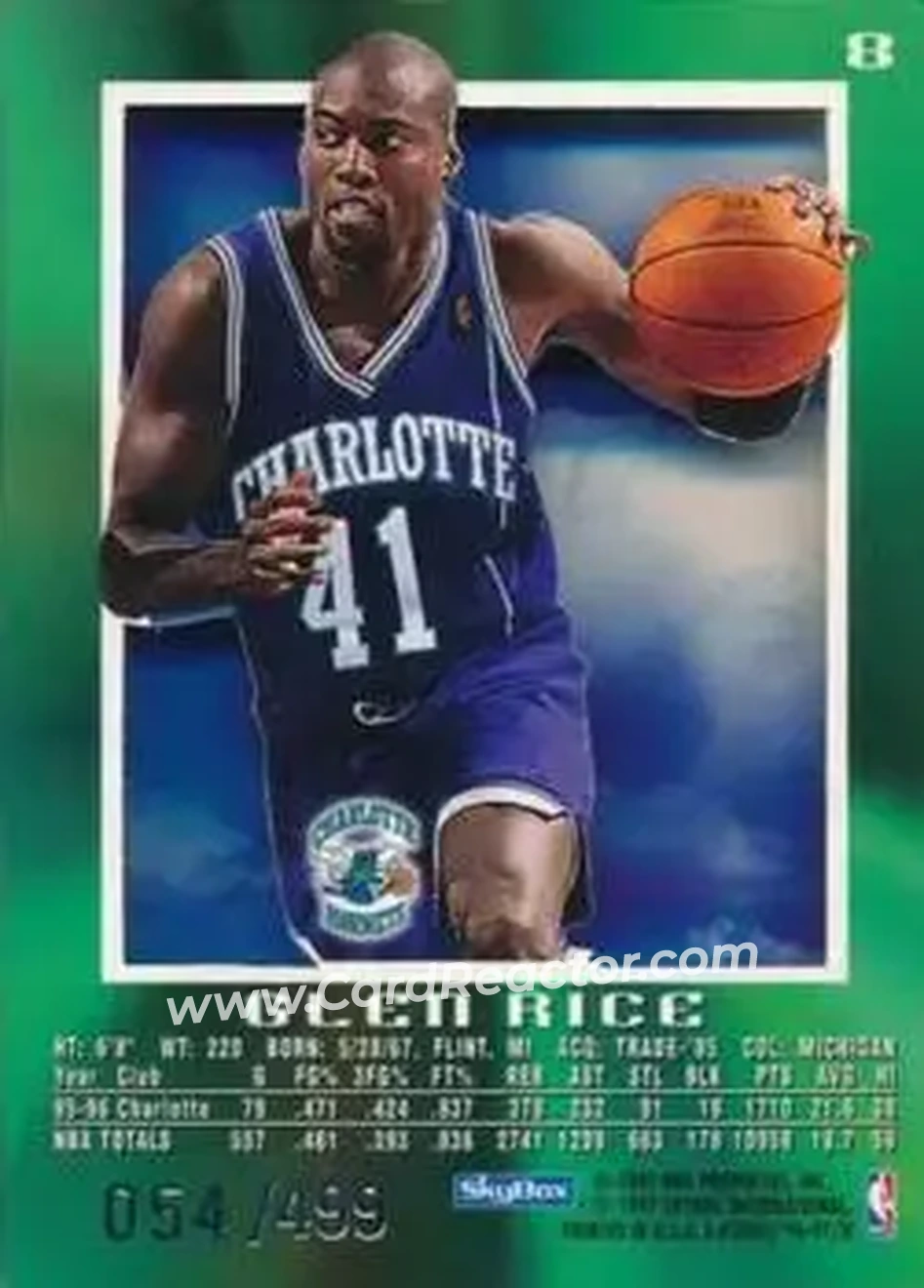 Back of Glen Rice