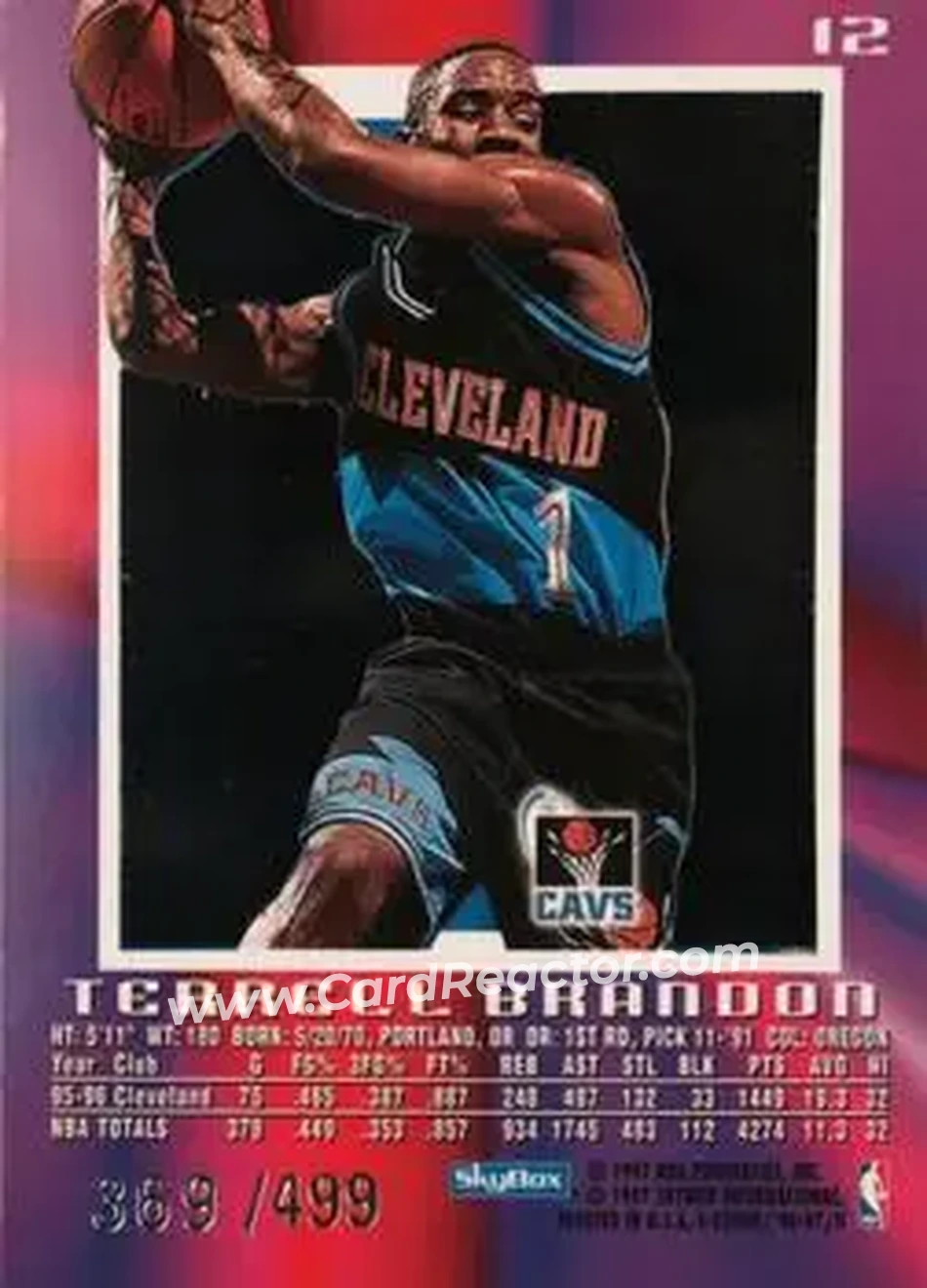 Back of Terrell Brandon