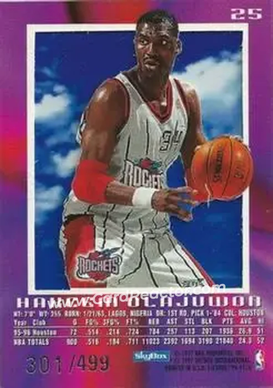 Back of Hakeem Olajuwon
