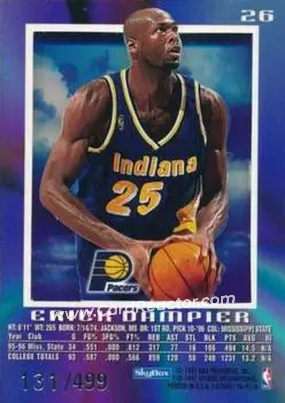 Back of Erick Dampier