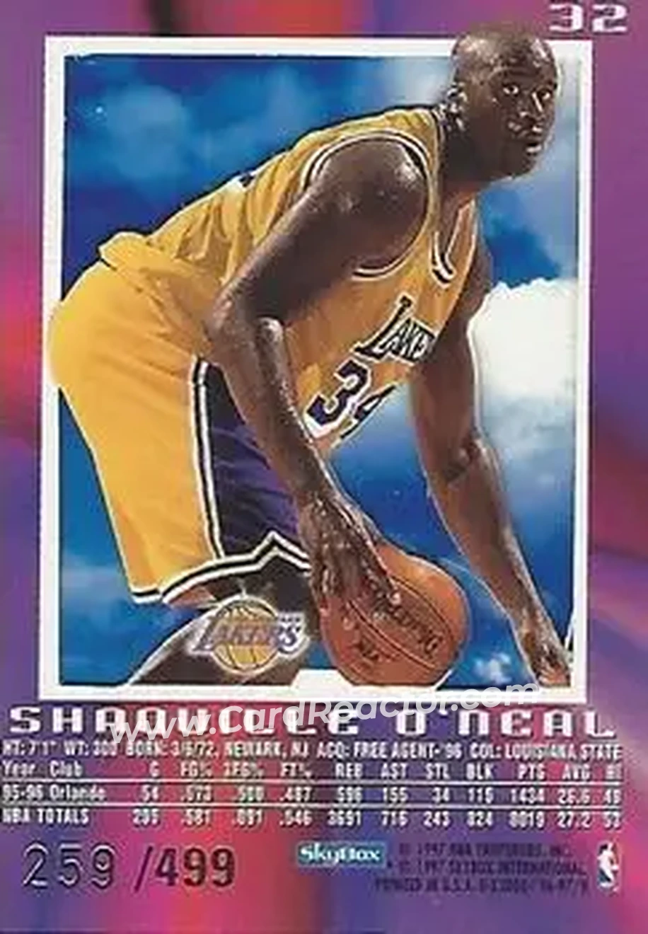 Back of Shaquille O'Neal