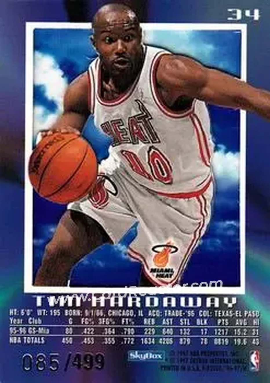Back of Tim Hardaway