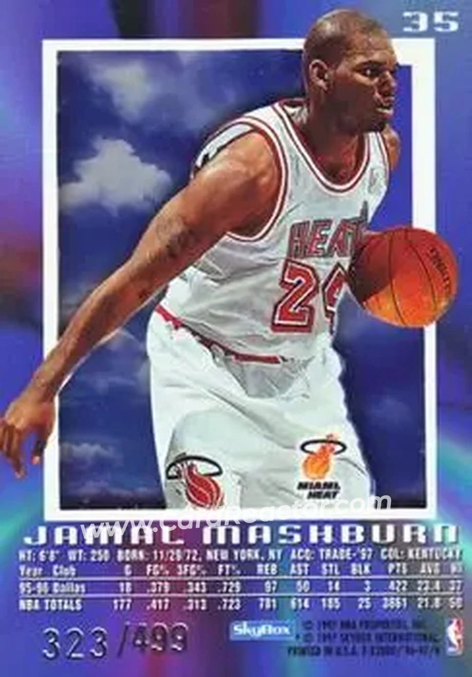 Back of Jamal Mashburn
