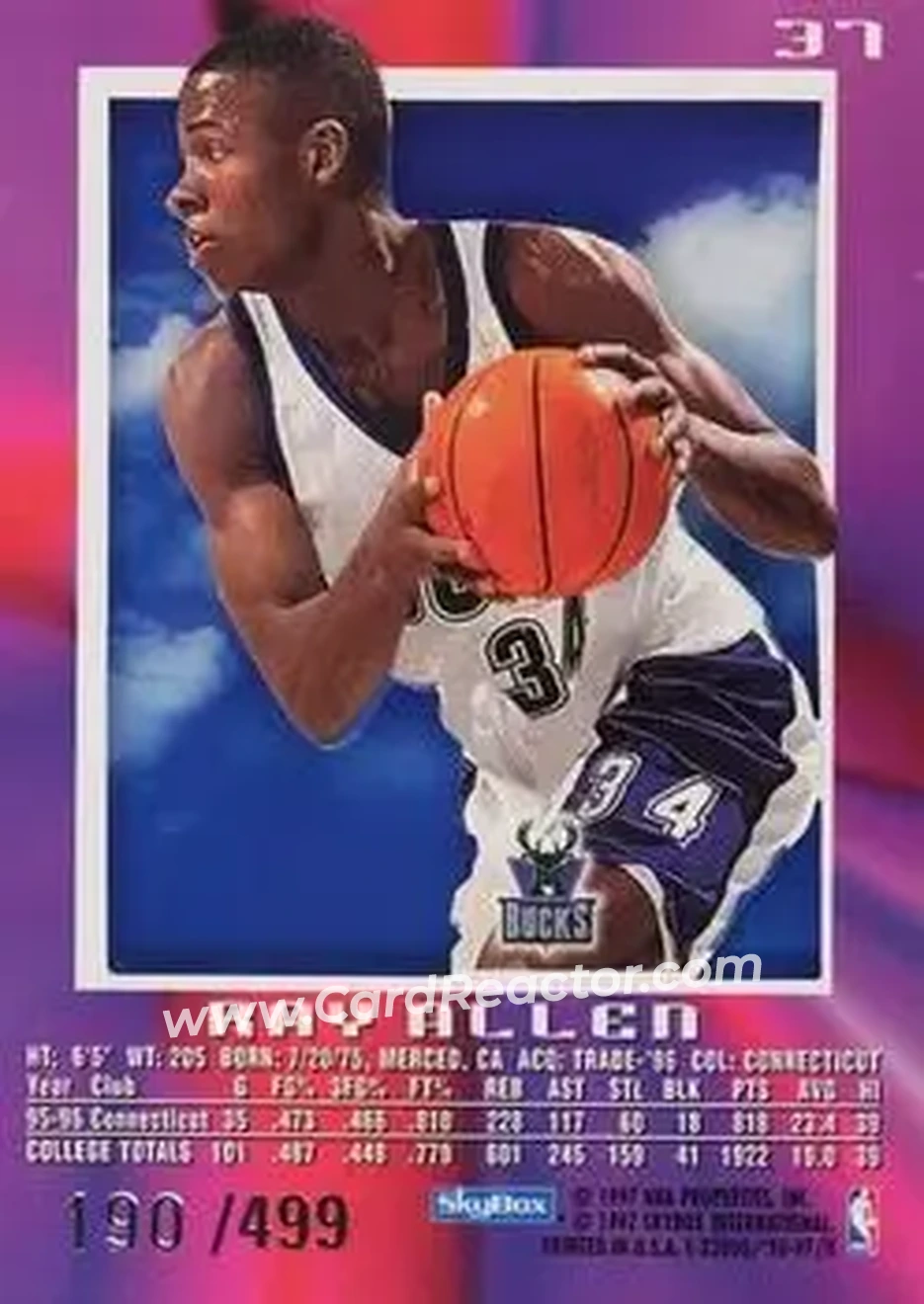 Back of Ray Allen