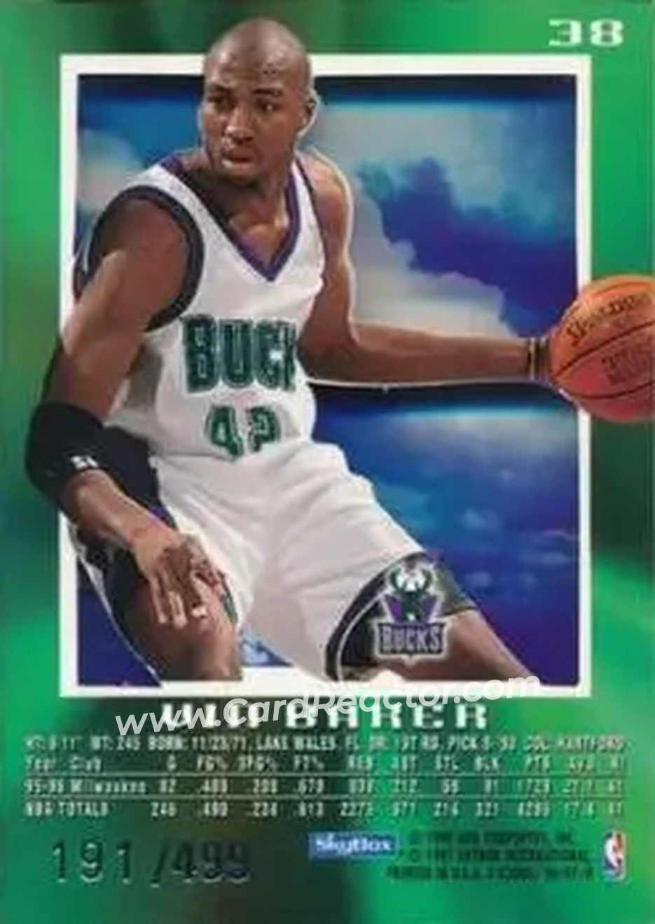 Back of Vin Baker