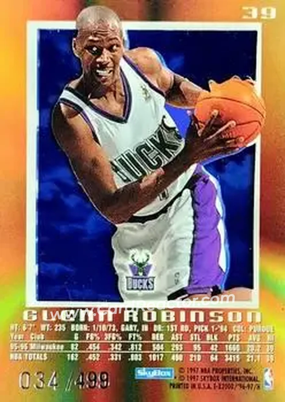 Back of Glenn Robinson