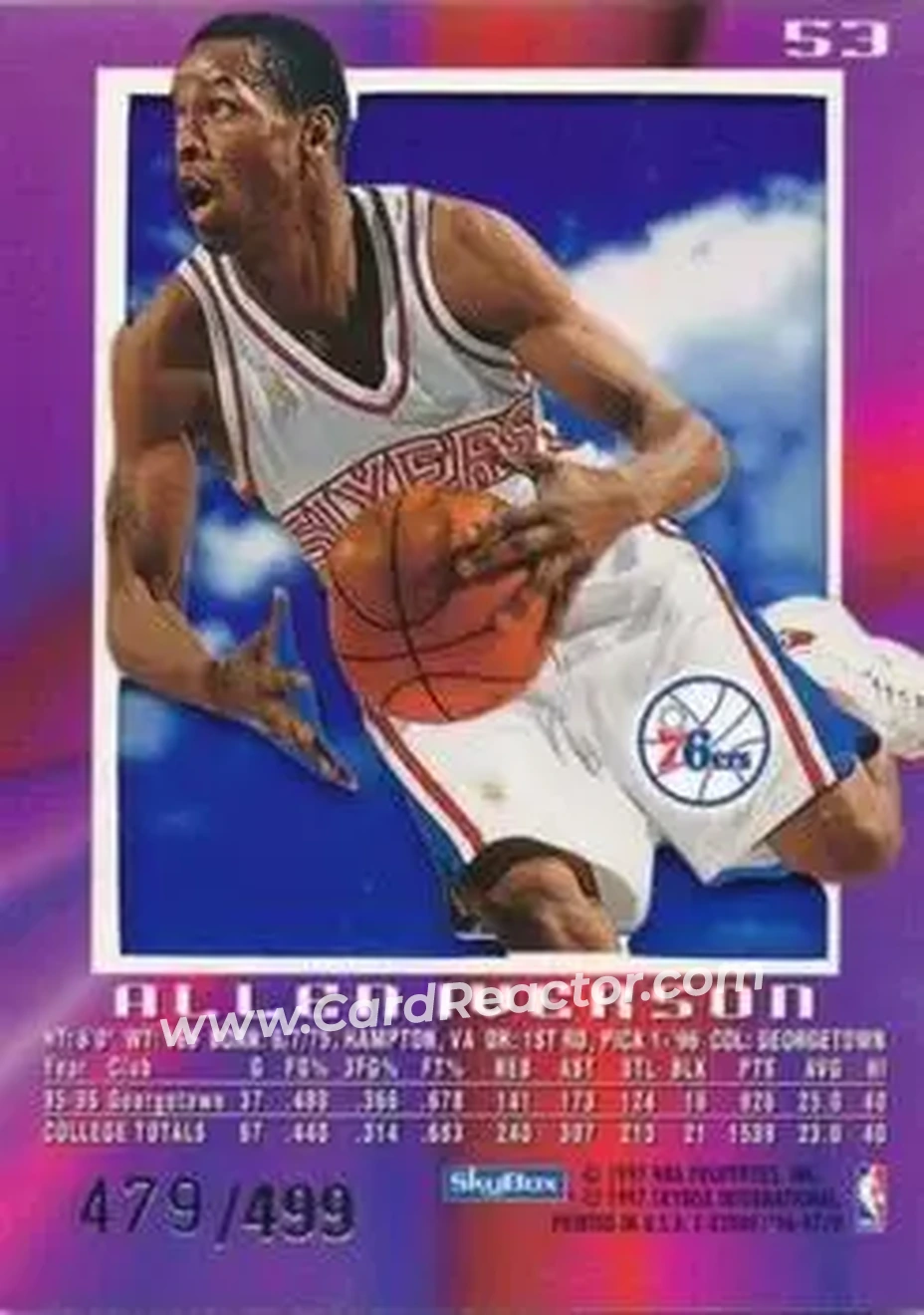 Back of Allen Iverson