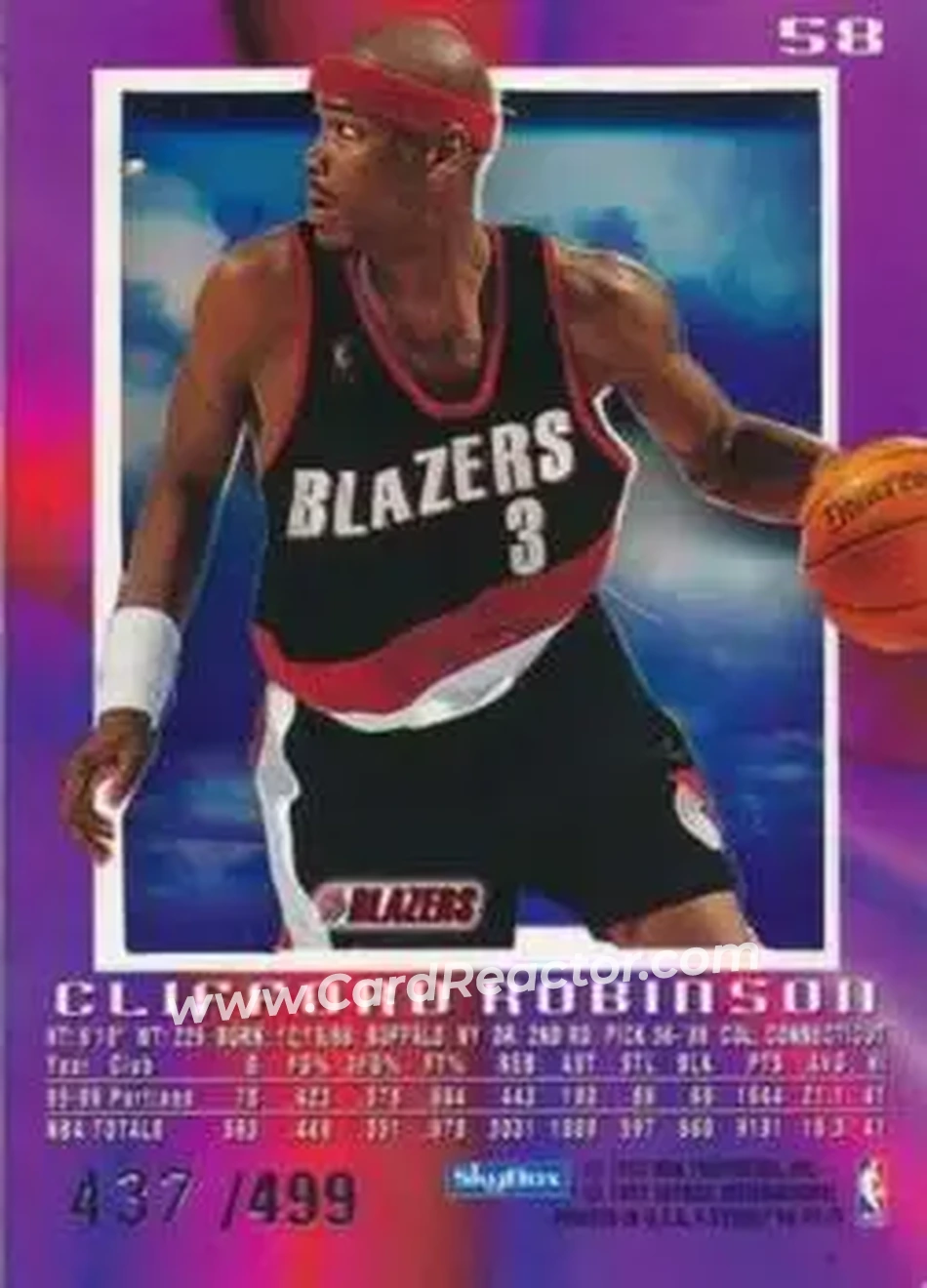 Back of Clifford Robinson