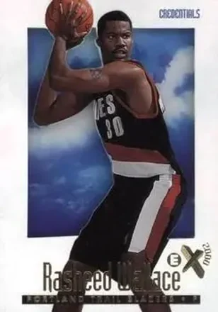 1996-97 E-X2000 #60 Credentials Rasheed Wallace