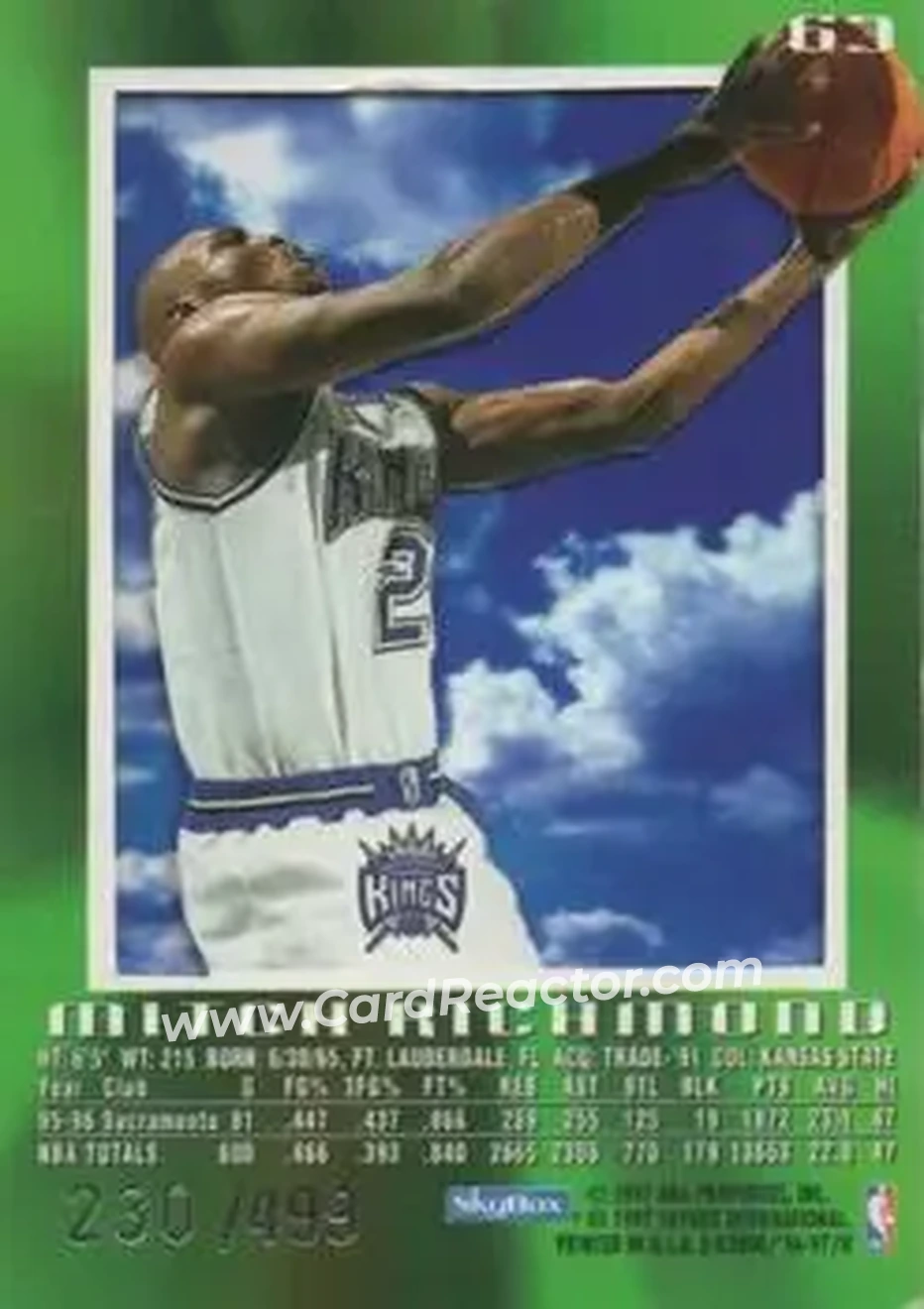 Back of Mitch Richmond