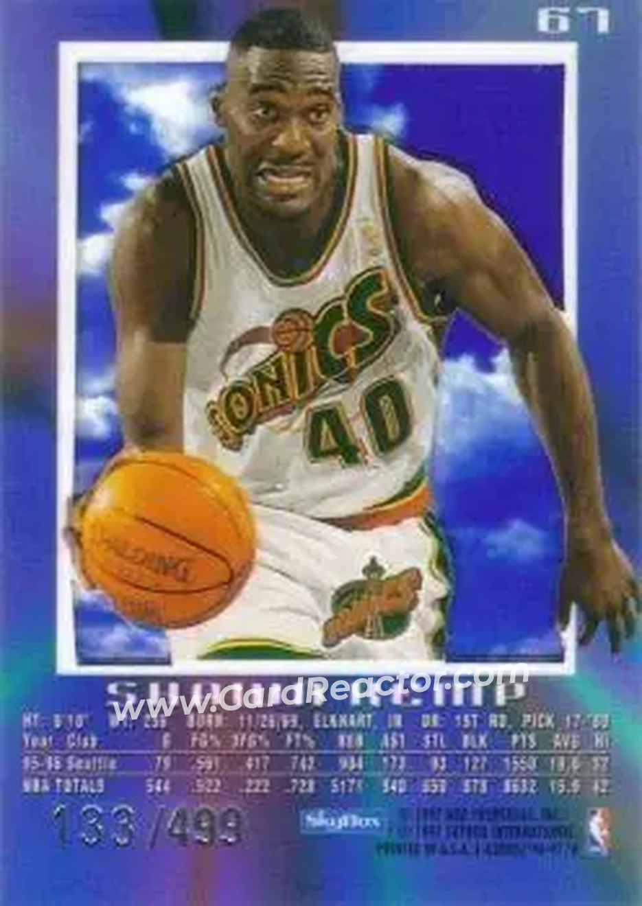 Back of Shawn Kemp