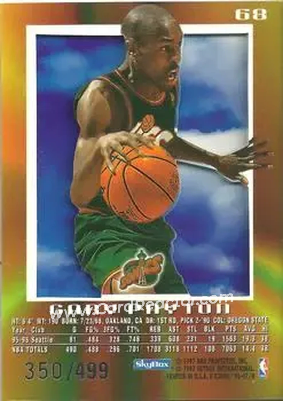 Back of Gary Payton