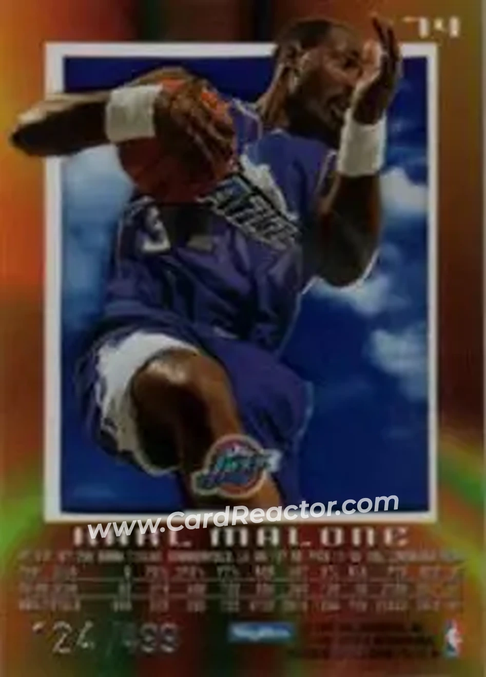 Back of Karl Malone